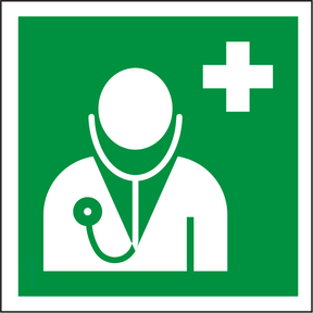 Rettungsschild Arzt E009 – ISO 7010