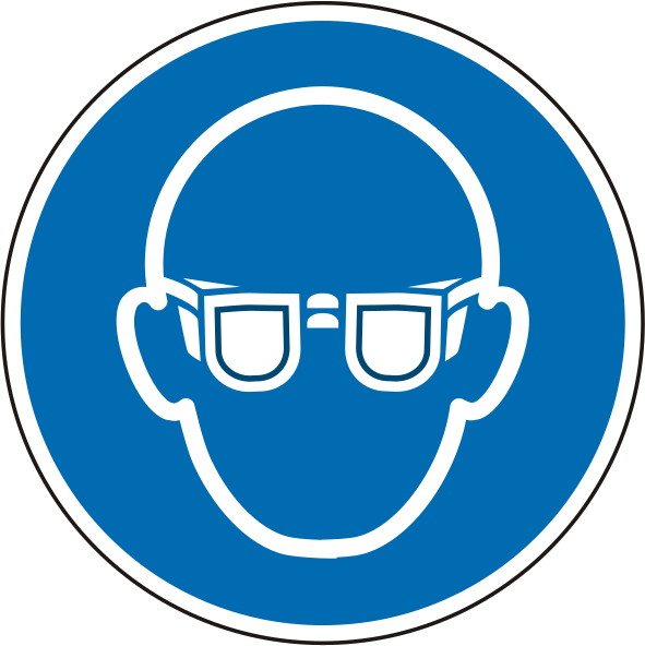 Gebotsschild Augenschutz benutzen – ISO 7010