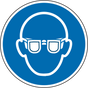 Gebotsschild Augenschutz benutzen – ISO 7010