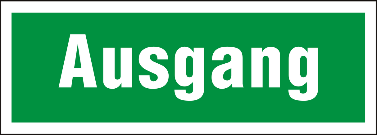 Rettungsschild "Ausgang"
