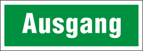 Rettungsschild "Ausgang"