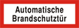 Brandschutzschild "Automatische Brandschutztür"