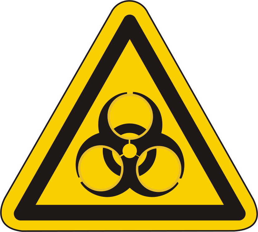 Warnschild Warnung vor Biogefährdung – ISO 7010
