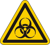 Warnschild Warnung vor Biogefährdung – ISO 7010