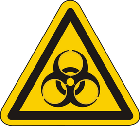 Warnschild Warnung vor Biogefährdung – ISO 7010