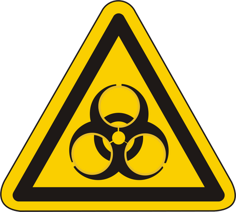 Warnschild Warnung vor Biogefährdung – ISO 7010