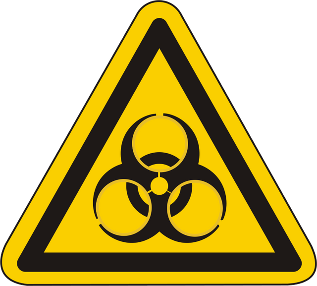 Warnschild Warnung vor Biogefährdung – ISO 7010