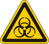 Warnschild Warnung vor Biogefährdung