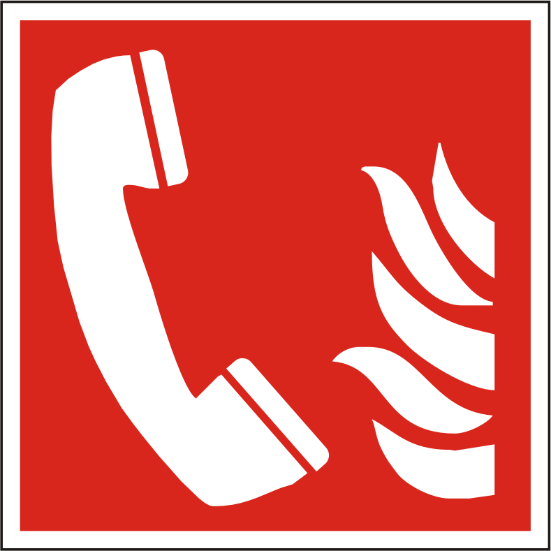 Brandschutzschild Brandmeldetelefon – ISO 7010