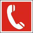 Brandschutzschild Brandmeldetelefon