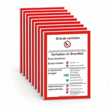 Brandschutzordnung (Teil A) – ISO 7010 – Mehrfachpack
