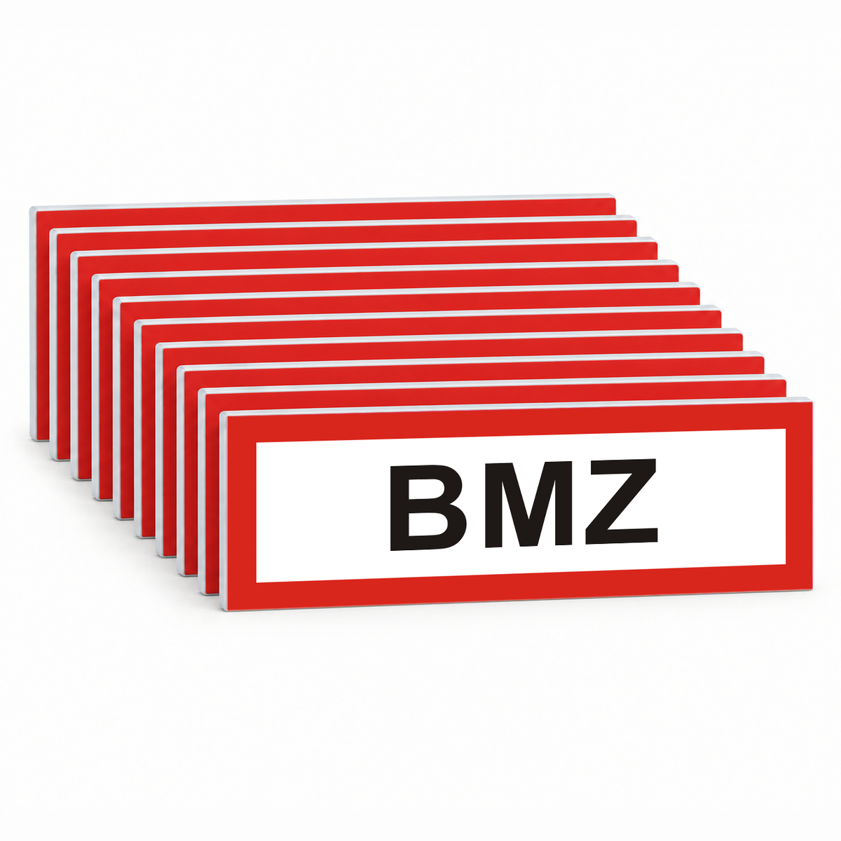 Brandschutzschild "BMZ" – Mehrfachpack