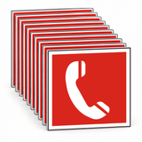 Brandschutzschild Brandmeldetelefon – Mehrfachpack