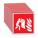 Brandschutzschild Feuerlöschdecke – ISO 7010 – Mehrfachpack