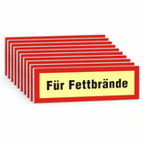 Brandschutzschild "Für Fettbrände" – Mehrfachpack