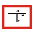 Brandschutzschild Hydrantenkennzeichnung,