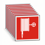 Brandschutzschild Löschschlauch – Mehrfachpack