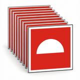 Brandschutzschild Mittel und Geräte zur Brandbekämpfung – Mehrfachpack