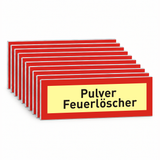 Brandschutzschild "Pulver Feuerlöscher" – Mehrfachpack