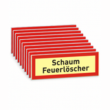 Brandschutzschild "Schaum Feuerlöscher" – Mehrfachpack