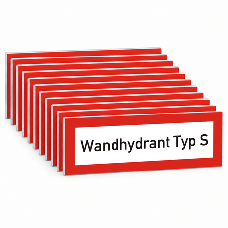 Brandschutzschild "Wandhydrant Typ S" – Mehrfachpack