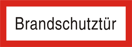 Brandschutzschild "Brandschutztür"