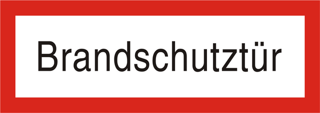Brandschutzschild "Brandschutztür"