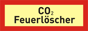 Brandschutzschild "CO 2 – Feuerlöscher"