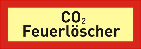 Brandschutzschild "CO 2 – Feuerlöscher"