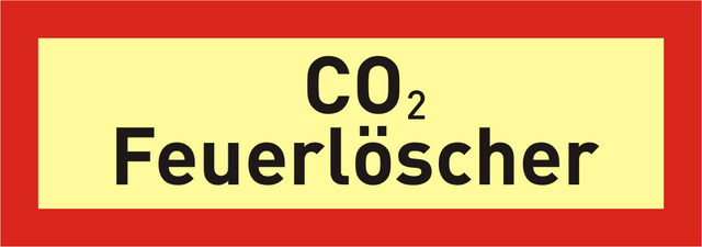 Brandschutzschild "CO 2 – Feuerlöscher"
