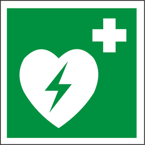 Rettungsschild Defibrillator E 010 – ISO 7010