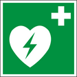 Rettungsschild Defibrillator