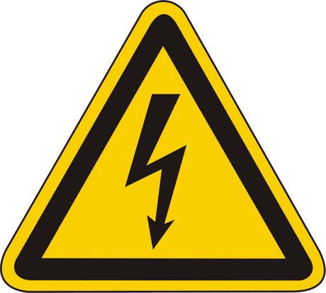 Warnschild Warnung vor gefährlicher elektrischer Spannung