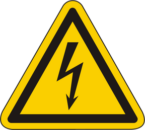 Warnschild Warnung vor gefährlicher elektrischer Spannung – ISO 7010