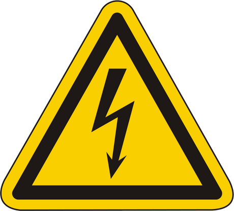 Warnschild Warnung vor gefährlicher elektrischer Spannung – ISO 7010