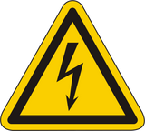 Warnschild Warnung vor gefährlicher elektrischer Spannung – ISO 7010