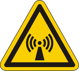 Warnschild Warnung vor nichtionisierender/ elektromagnetischer Strahlung – ISO 7010