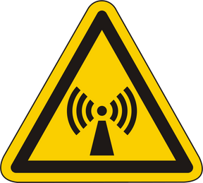 Warnschild Warnung vor nichtionisierender/ elektromagnetischer Strahlung – ISO 7010