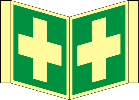 Nasenschild Erste Hilfe E 003 – ISO 7010