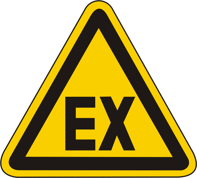 Warnschild Warnung vor explosionsfähiger Atmosphäre