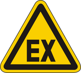 Warnschild Warnung vor explosionsfähiger Atmosphäre