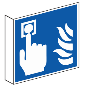 Fahnenschild Hausmelder – ISO 7010
