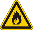 Warnschild Warnung vor feuergefährlichen Stoffen