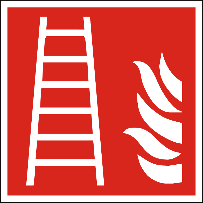 Brandschutzschild Feuerleiter – ISO 7010