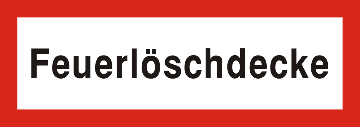Brandschutzschild "Feuerlöschdecke"