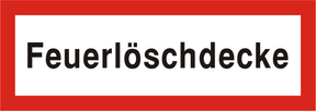 Brandschutzschild "Feuerlöschdecke"