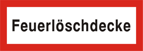 Brandschutzschild "Feuerlöschdecke"