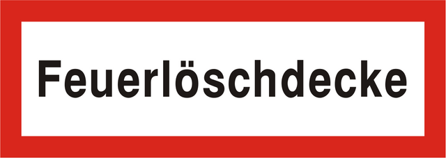 Brandschutzschild "Feuerlöschdecke"
