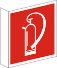 Fahnenschild Feuerlöscher