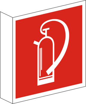 Fahnenschild Feuerlöscher